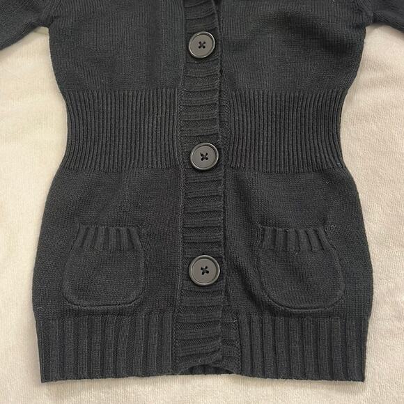 Nautica Girls School Uniform Cardigan Sweater Size Girls LG 6 - Navy - Picture 6 of 15